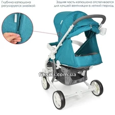 Коляска детская ME 1011L ZETA Lagoon прогулочная, бирюзовая фото 44