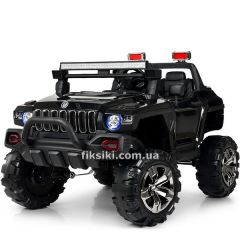 Детский электромобиль T-7837 BLACK Jeep, черный