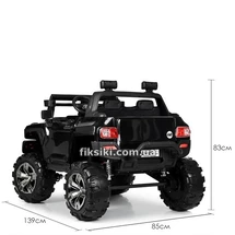 Детский электромобиль T-7837 BLACK Jeep, черный купить