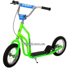 Купить Самокат SR 2-041-GR зеленый, надувные резиновые колеса