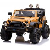 Детский электромобиль M 4111 EBLR-7, двухместный, оранжевый