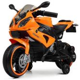 Детский мотоцикл M 4103-7 на аккумуляторе, оранжевый | Дитячий мотоцикл M 4103-7