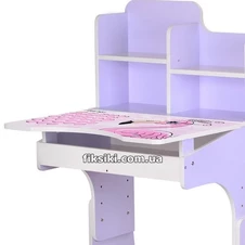 Детская парта W 2071-74-4(UA) Flamingo, со стульчиком , сиреневая фото 11