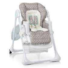 Стульчик для кормления M 3890 Ornament Mint, серый + мята фото 11