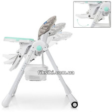 Стульчик для кормления M 3890 Ornament Mint, серый + мята купить